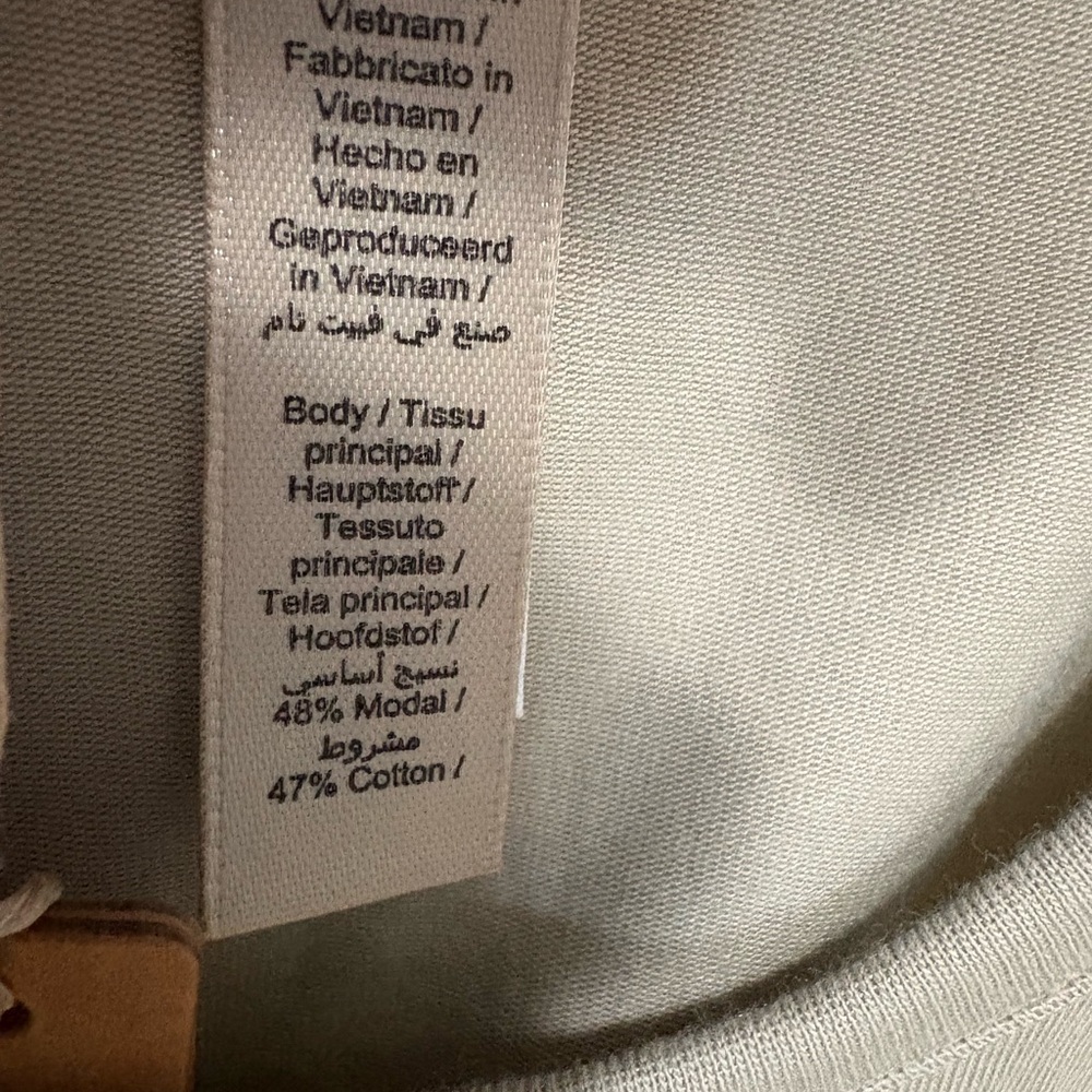 NWT SKIMS Long Boyfriend Tank in Talc - Picture 6 of 6